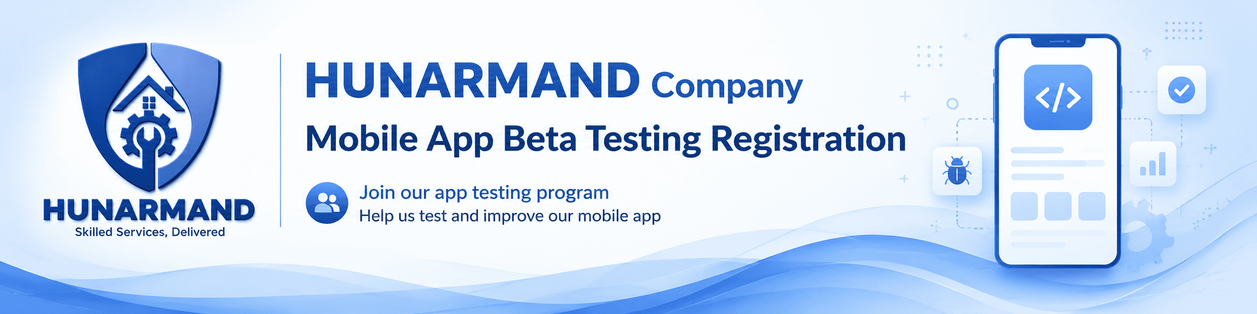 Hunarmand.tech mobile app promo